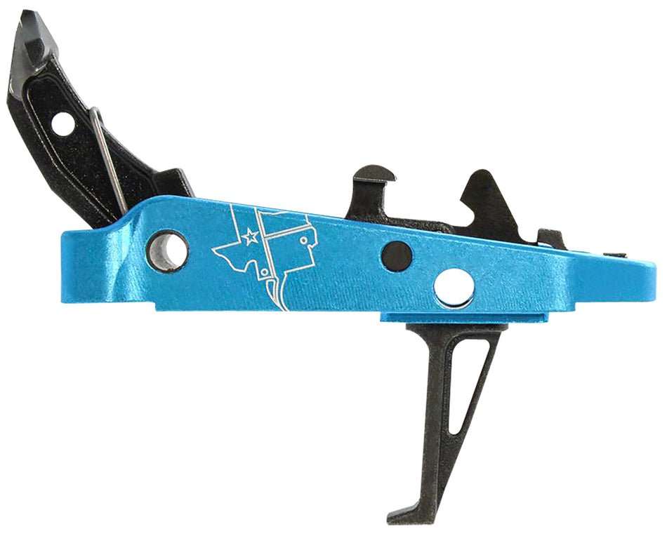 CMC Triggers 47503 Drop-In Trigger Group 2.0 Single-Stage Flat with 3.50 lbs Draw Weight Black w/ Blue Housing