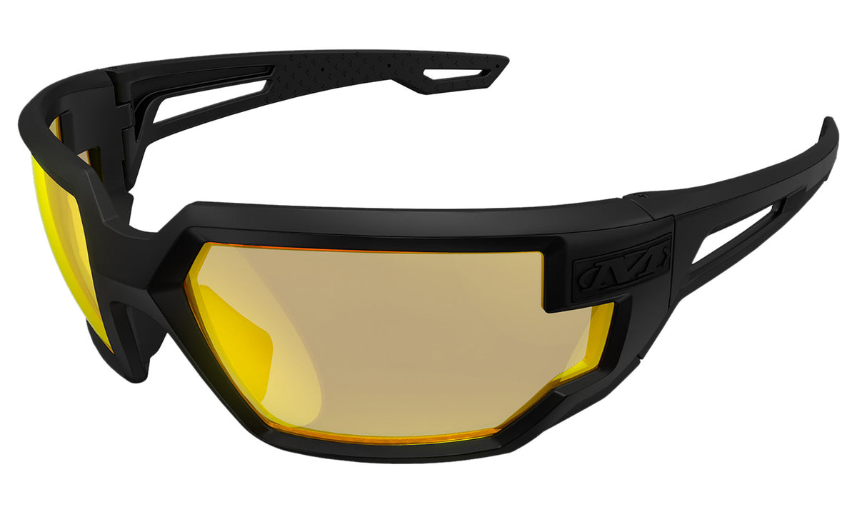 Mechanix Wear VXF30AFPU Type-X OSFA Amber Lens Anti-Scratch Black Frame