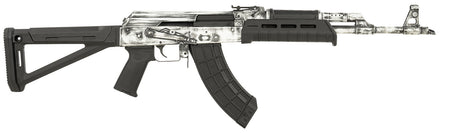 Century Arms RI4997N VSKA 7.62x39mm 30+1 16.50" Barrel w/Chevron Muzzle Brake, White Distressed Aluminum Receiver, Black Magpul MOE AK Stock, MOE Pistol Grip & Ultimak Handguard