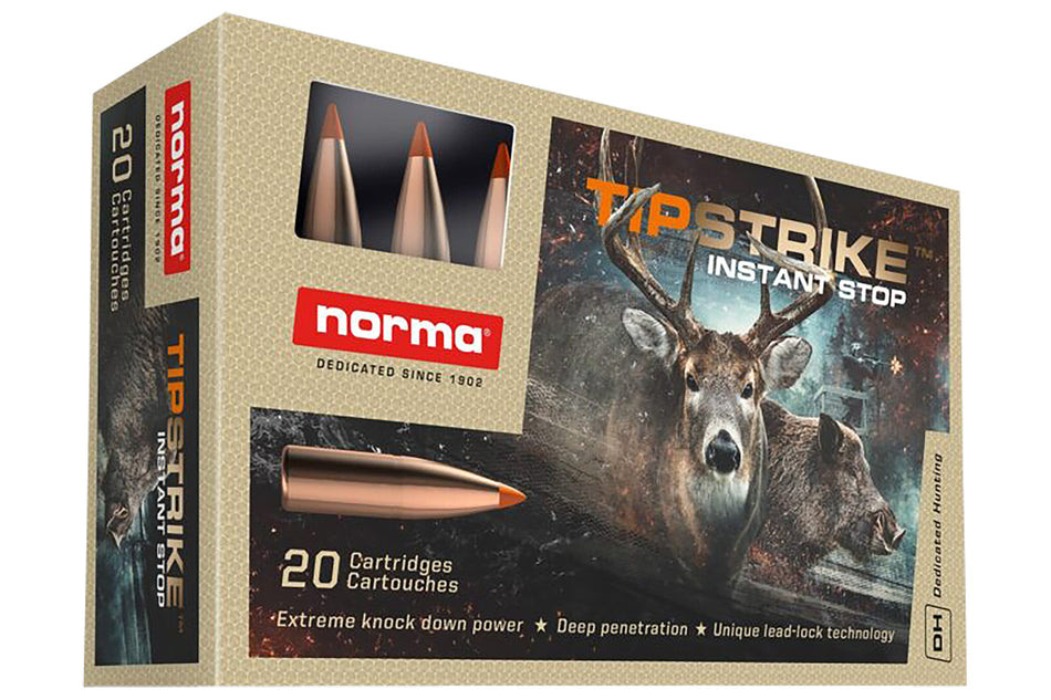 Norma 20174352 Dedicated Hunting Tipstrike Polymer Tip 170 Grain .308 Win / 7.62x51mm 2625 fps