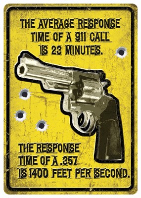 RIVERS EDGE 12"X17"  AVERAGE RESPONSE TIME TIN SIGN