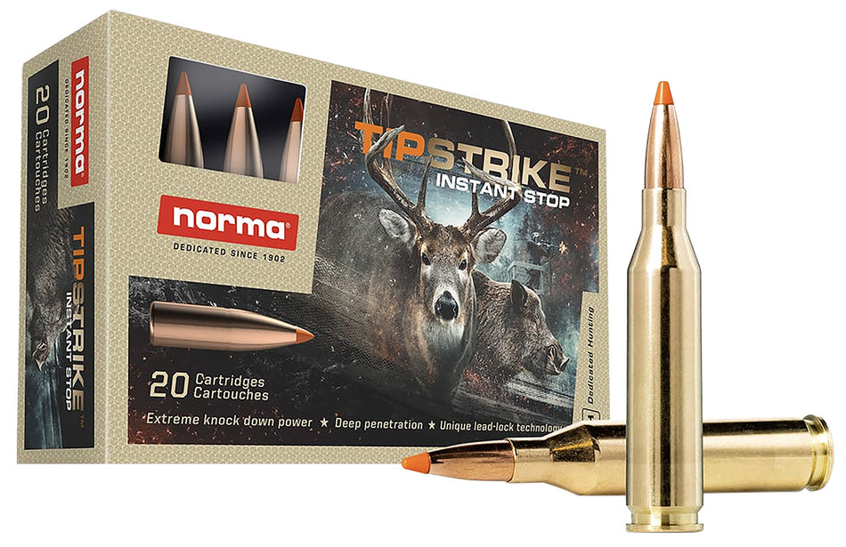 Norma 20160052 Dedicated Hunting Tipstrike Polymer Tip 76 Grain .243 Winchester 3445 fps