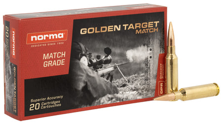 Norma 10166522 Dedicated Precision Golden Target Match  143 Grain 6.5mm Creedmoor 2354 fps
