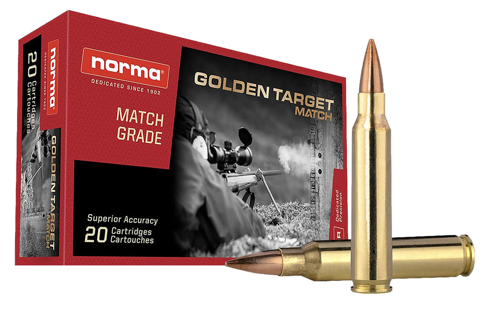 Norma .223 Rem Dedicated Precision Golden Target Match 69gr BTHP Ammo
