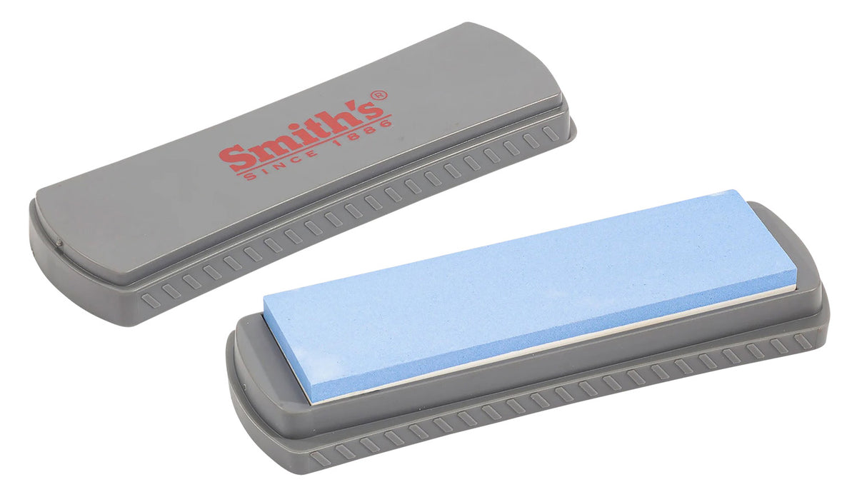 Smiths Products 51314 DualGrit Double-Sided Whetstone 6" Grit Sharpener Medium Gray