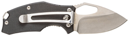 Smiths Products 51119 Lil Choncho 2.20" Folding Drop Point Plain Polished 400 SS Blade/Black G10 Handle Includes Pocket Clip