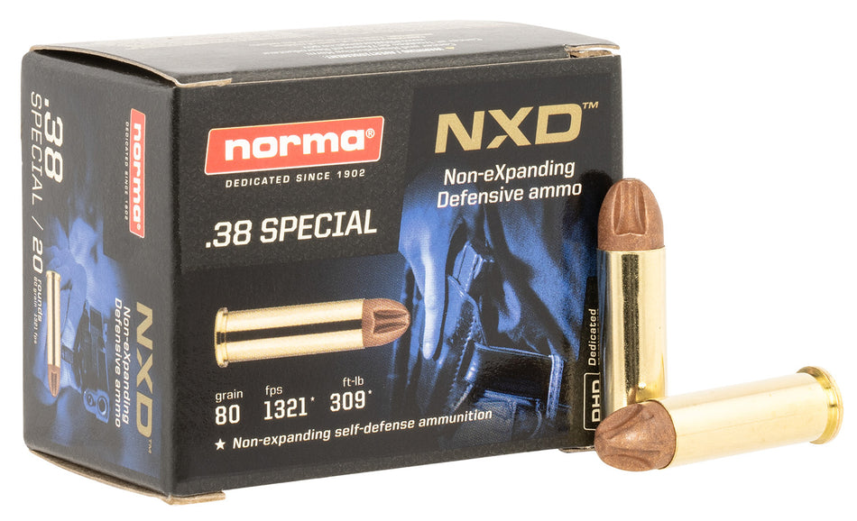 Norma 611240020 Self Defense NXD 38 Grain .38 Special