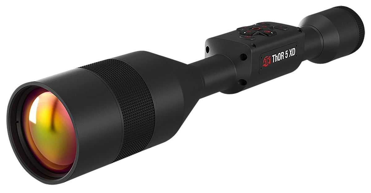 ATN TIWST51275A Thor 5 XD Thermal Rifle Scope, Black Anodized 3-30x Smart Mil Dot Reticle w/Zoom, 1280x1024 12 Micron Resolution