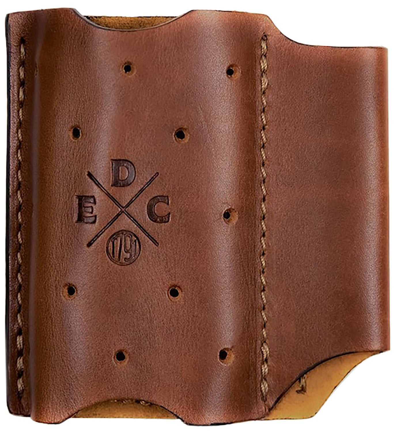 1791 Gunleather ACDUOCHNA EDC Action Clip Duo OWB Chestnut Leather Belt Clip Ambidextrous