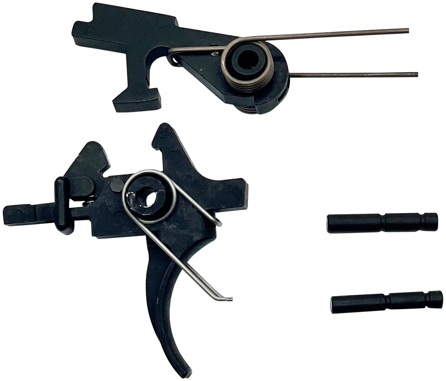LBE Unlimited AR2STG Replacement Trigger Two-Stage Group, Curved Adj., Fits AR-15