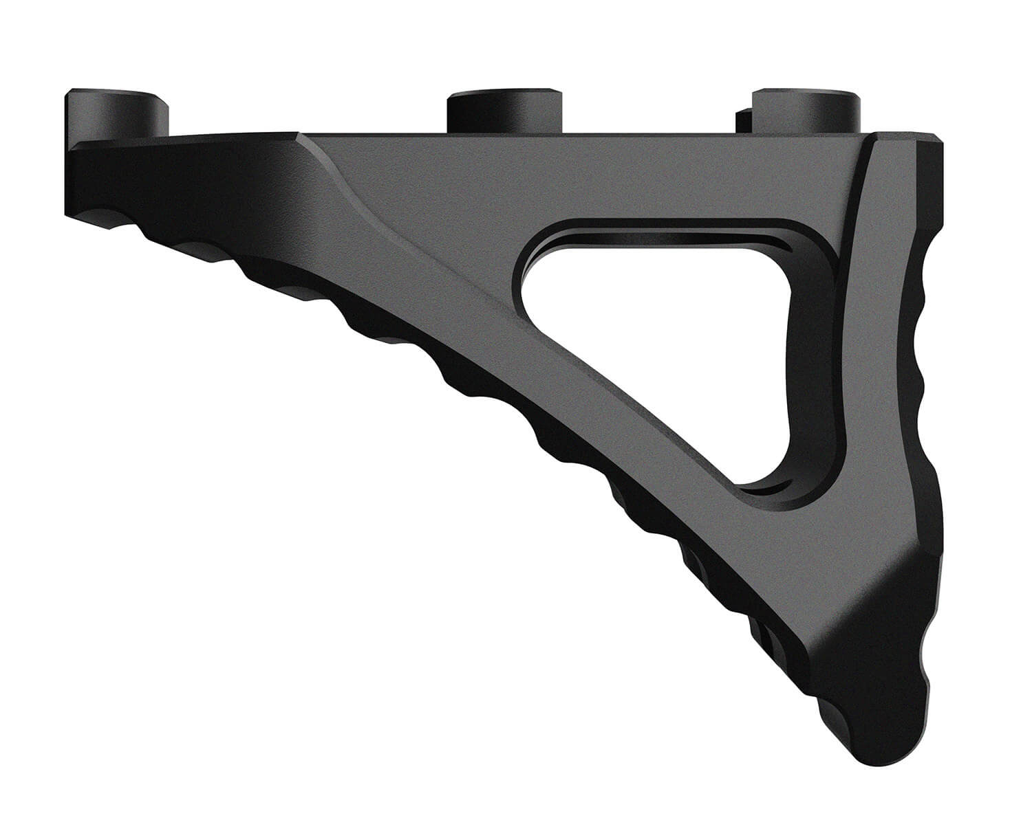 Rise Armament RA030BLK Micro Hand Stop Skeletonized Black Aluminum for M-LOK Handgaurd