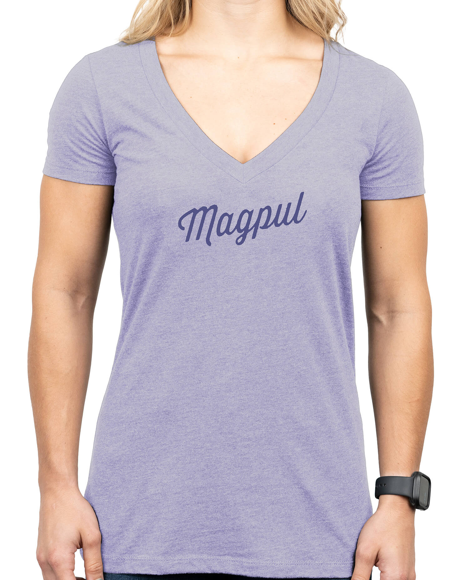 Magpul MAG1336-530-XL Rover Script Women's Orchid Heather Cotton/Polyester Short Sleeve XL
