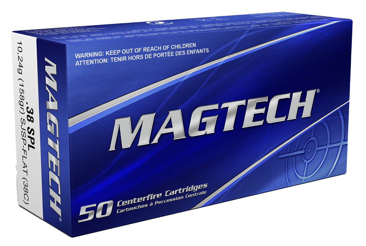 Magtech .38 Special Range/Training 158gr SJSP Flat Ammo