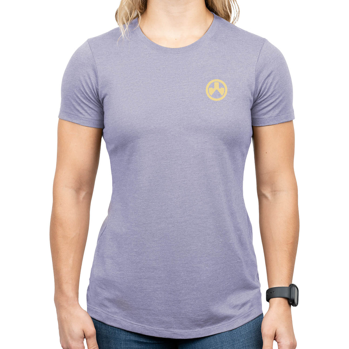 Magpul MAG1341-530-L Prickly Pear Women's Orchid Heather Cotton/Polyester Short Sleeve Large