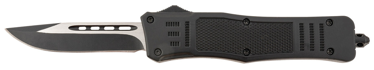 Steel River Knives T618BDP Spartan Medium 3.25" Drop Point Plain Black/Silver 440C SS Blade/ 4.50" Black Aluminum Zinc Alloy Handle
