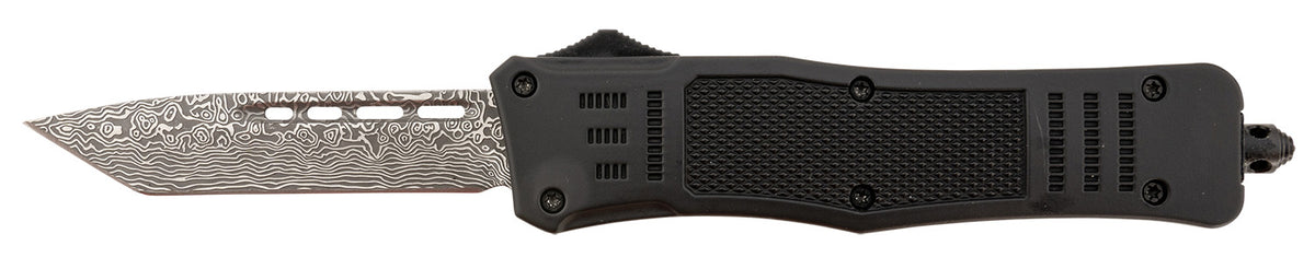 Steel River Knives T618BDT Spartan Medium 3.25" Tanto Plain Black/Silver 440C SS Blade/ 4.50" Black Aluminum Zinc Alloy Handle