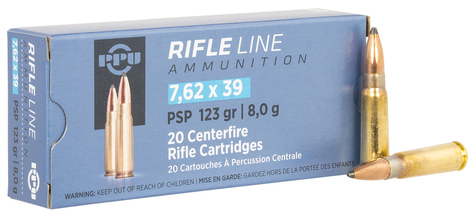 Prvi Partizan 7.62x39mm Metric Rifle 123gr JSP Ammo