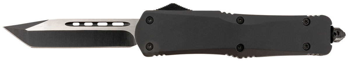 Steel River Knives T624BT Spartan 3.75" Tanto Black/Silver 440C SS Blade 5.5" Black Aluminum Zinc Alloy Handle