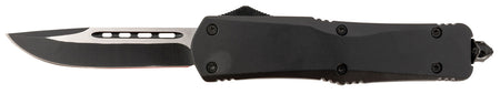 Steel River Knives T624BDP Spartan 3.75" Drop Point Black/Silver 440C SS Blade 5.5" Black Aluminum Zinc Alloy Handle