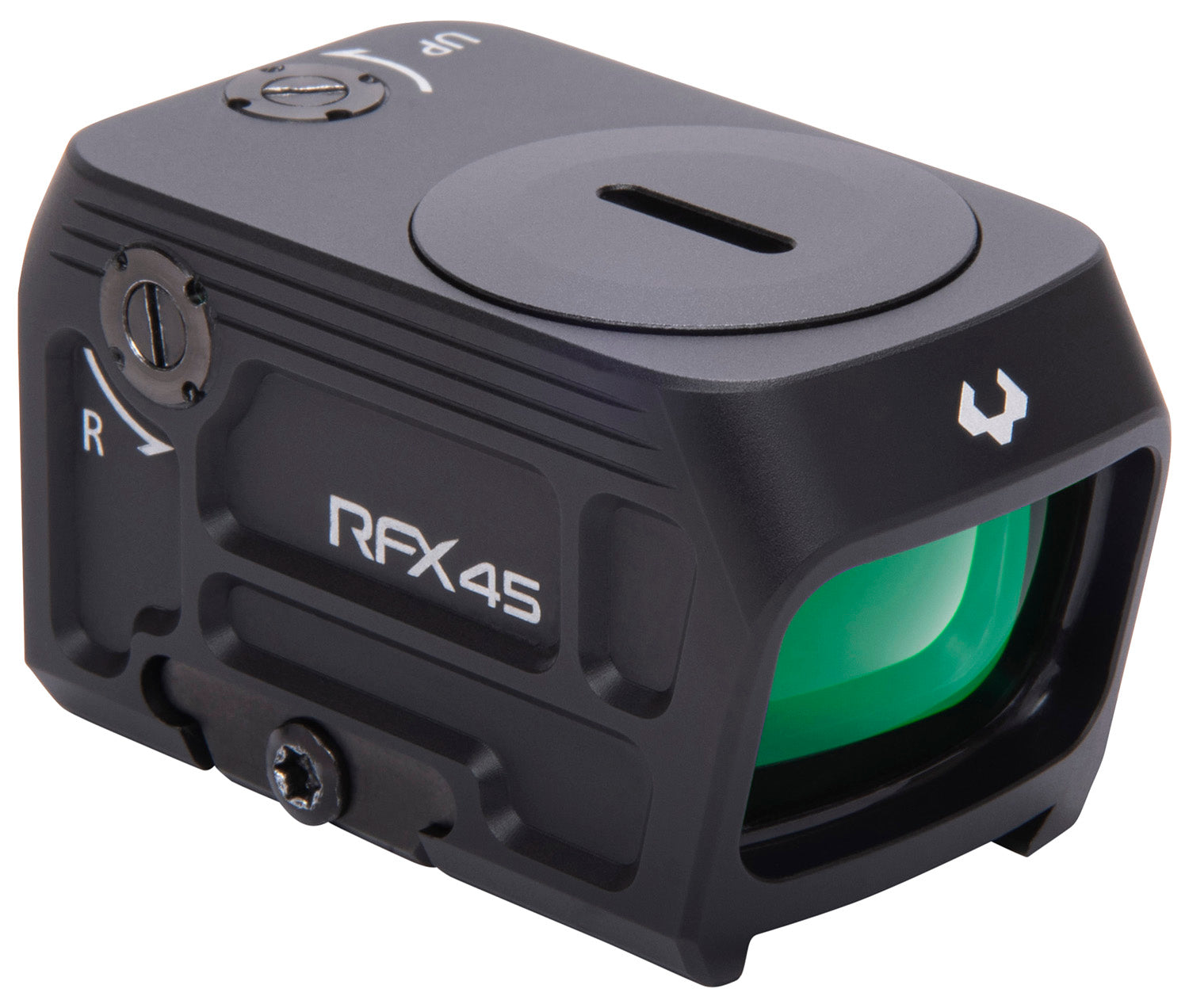 Viridian 9810053 RFX45 Black Anodized 1 x 24 mm x 15.5 mm 5 MOA Green Dot ACRO/RMR