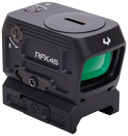 Viridian 9810059 RFX45 Black Anodized 1 x 24 mm x 15.5 mm 5 MOA Green Dot ACRO/Picatinny Low Mount