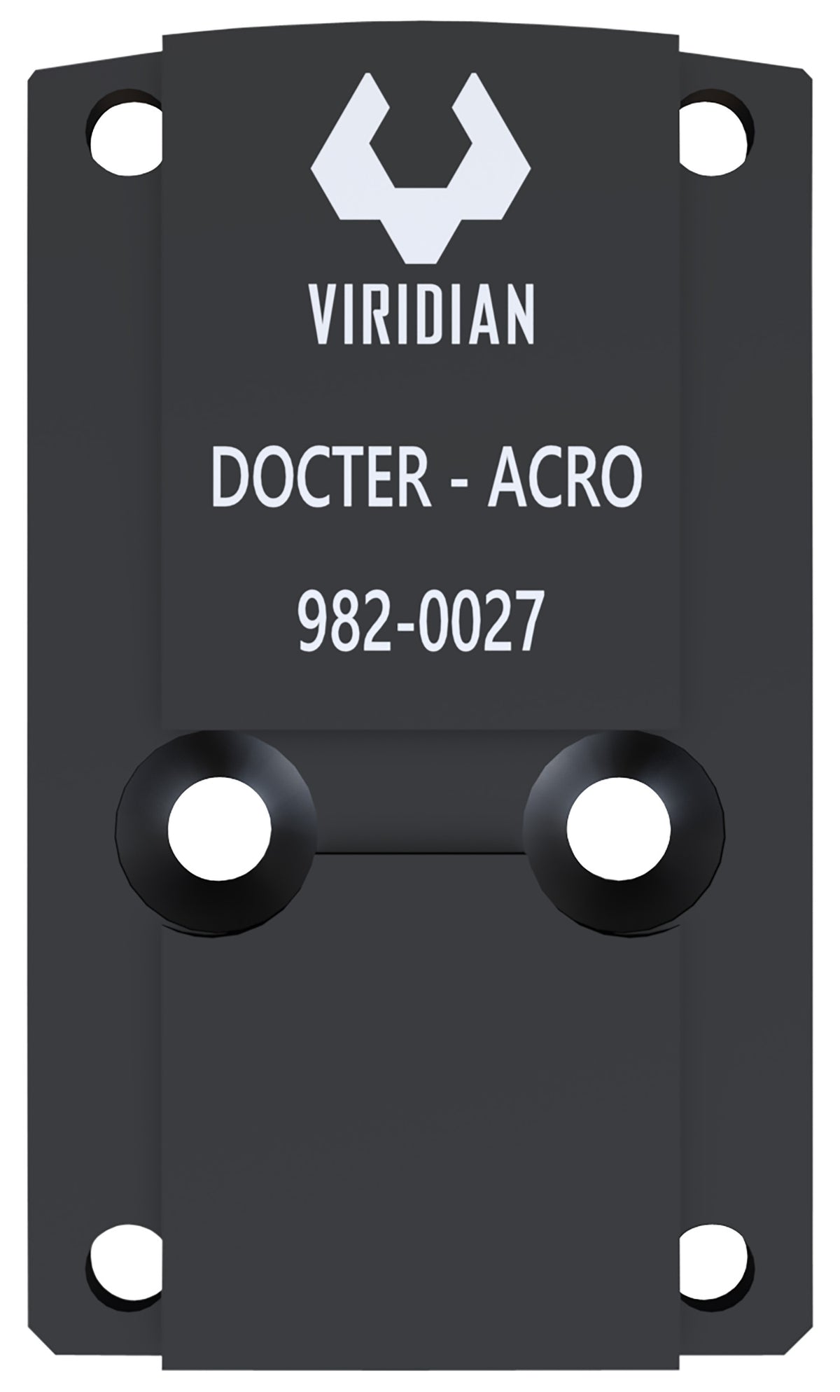 Viridian 9820027 RFX45 Docter Mounting Adapter Black Anodized