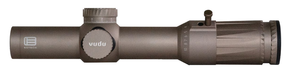 Eotech VDU110FFSR5TAN Vudu Tan 1-10x28mm, 34mm Tube 1 MOA Illuminated Red SR5 MRAD Reticle