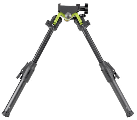 Mdt Sporting Goods Inc 105560GRN GRND-POD Green/Black 4.50"-9" Carbon Fiber/Aluminum, Adj. Throw Lever, 4 Leg Postitions, Fits Picatinny Rail