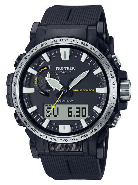 G-shock/vlc Distribution PRW611A Casio Pro Trek Black Size 145-215mm Features Digital Compass