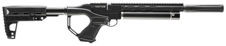 Umarex USA 2254847 Notos 22 Pellet 7rd Shot Rotary Mag, 700 fps, Black, Adj. Stock, 3 Baffle SilencAir Muzzle Device
