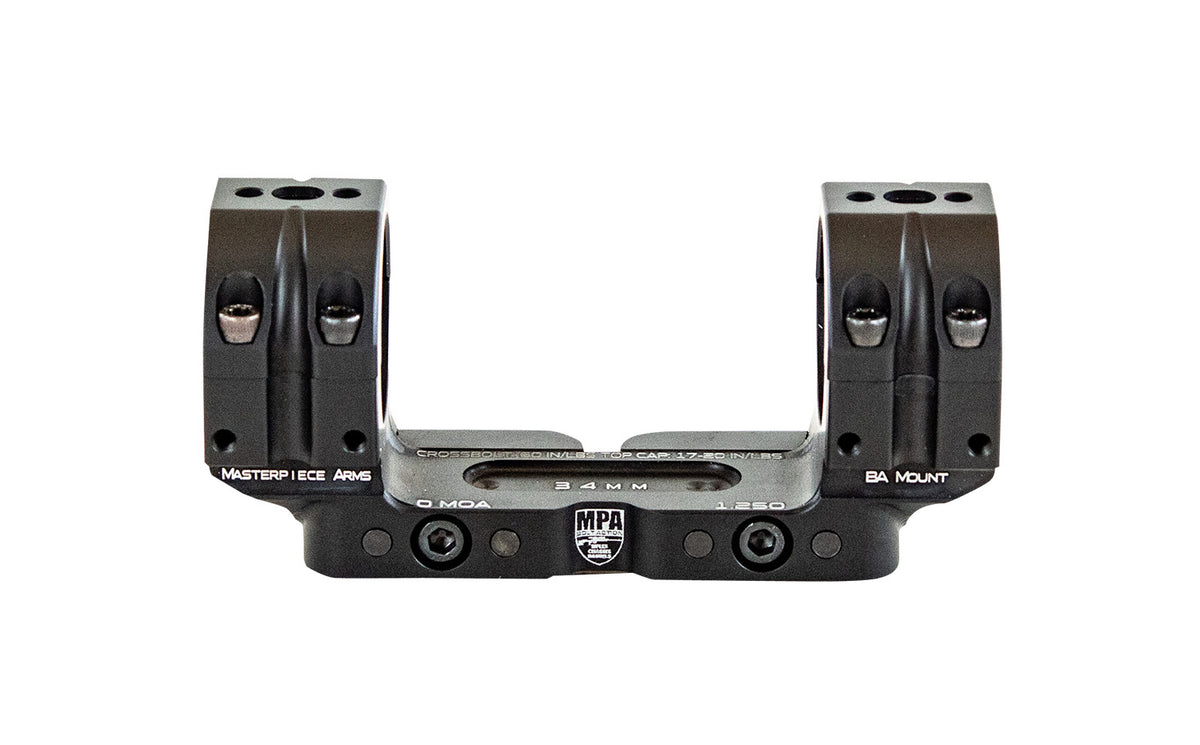MasterPiece Arms BAMOUNT301125 MPA BA Bolt Action Mount Black