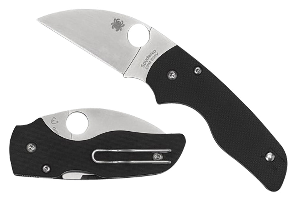 Spyderco C230GPWC Lil' Native 2.44" Folding Wharncliffe Plain CPM S30V SS Blade/Black Textured G10 Handle Includes Pocket Clip