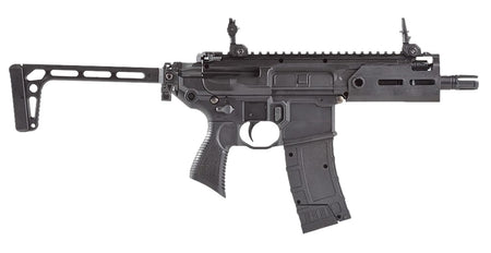 Sig Sauer Airguns AIR-RATTLER-BB MCX Rattler CO2 177 4.5mm Steel BB 30rd Semi-Automatic 300 FPS Velocity, 3rd Burst Mode, M-Lok Handguard, Flip-Up Sights, Folding Minimalist Stock