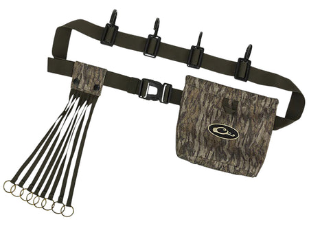 Drake Waterfowl DA2200006 Ultimate Timber Strap Mossy Oak Bottomland 72" Adj. Strap 4 Hooks/8 Slip Ring Game Straps Shell Pouch