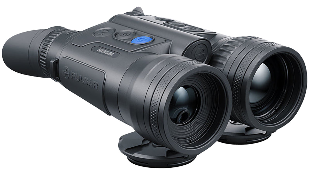 Pulsar PL77483 Merger LRF XQ35 Thermal Binocular Black 3-12x35mm 384x288, 50Hz Resolution Zoom 4x Features Laser Rangefinder