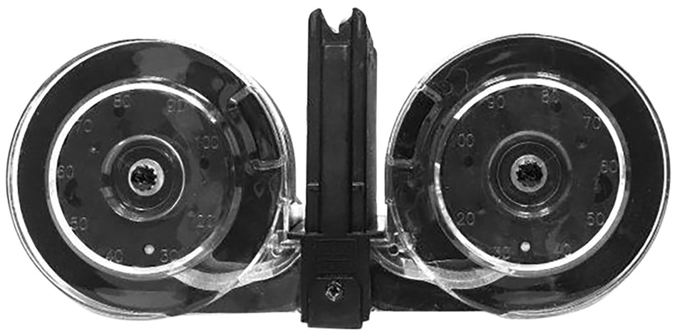 KCI AR-15 100rd Drum Magazine 5.56x45mm NATO Black Polymer