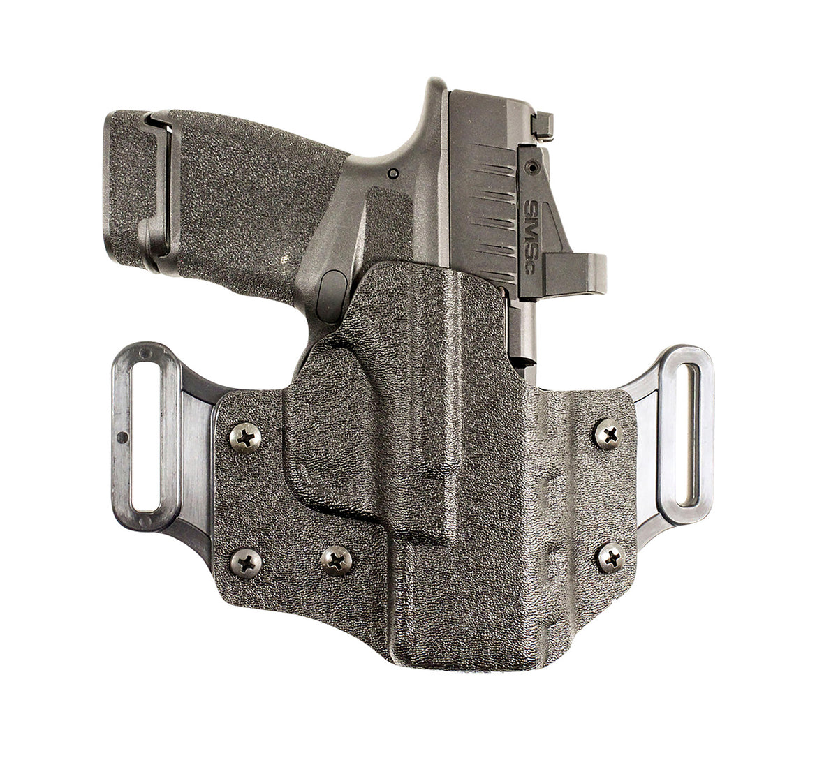 DeSantis Gunhide 195KA8HZ0 Veiled Partner OWB Black Kydex Belt Slide Fits Sig P320C/P250C Right Hand