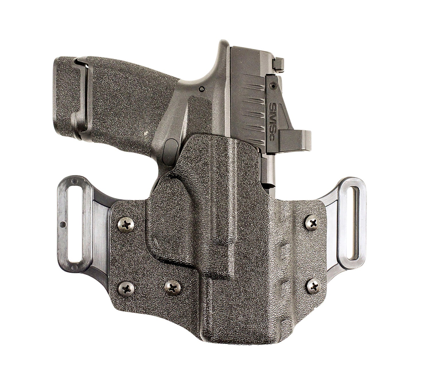 DeSantis Gunhide 195KA8HZ0 Veiled Partner OWB Black Kydex Belt Slide Fits Sig P320C/P250C Right Hand
