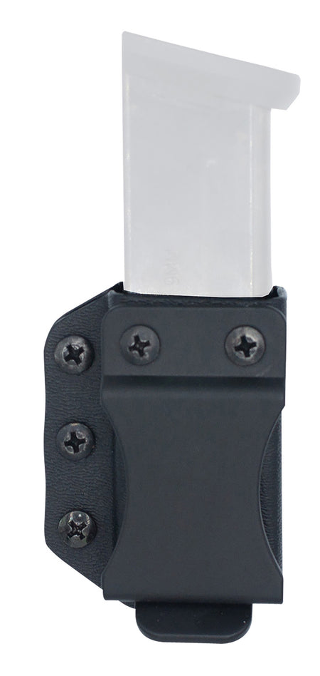 DeSantis Gunhide A100KJKKZ0 Persuader Mag Pouch IWB/OWB Black Kydex Belt Clip Compatible w/ Sig P365, Kimber R7 Mako Ambidextrous
