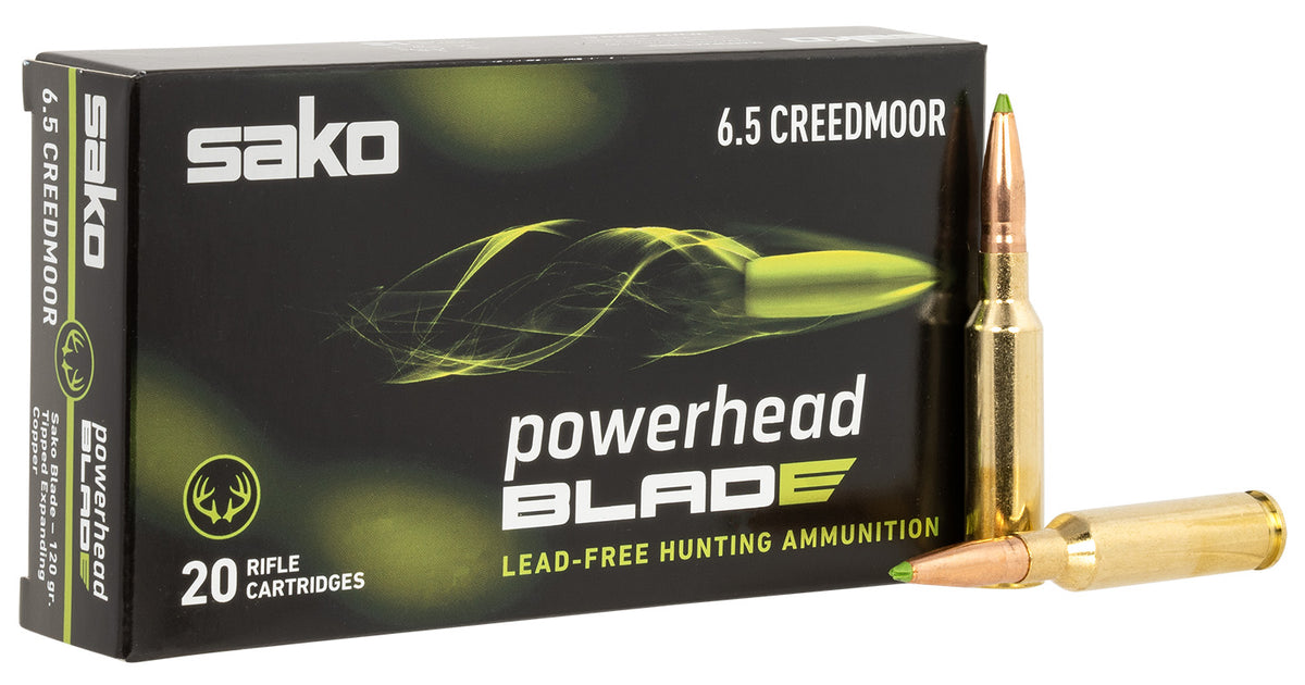 Sako JASPHB65CM120Bá PowerHead Blade Tipped Expanding Copper 120 Grain 6.5mm Creedmoor