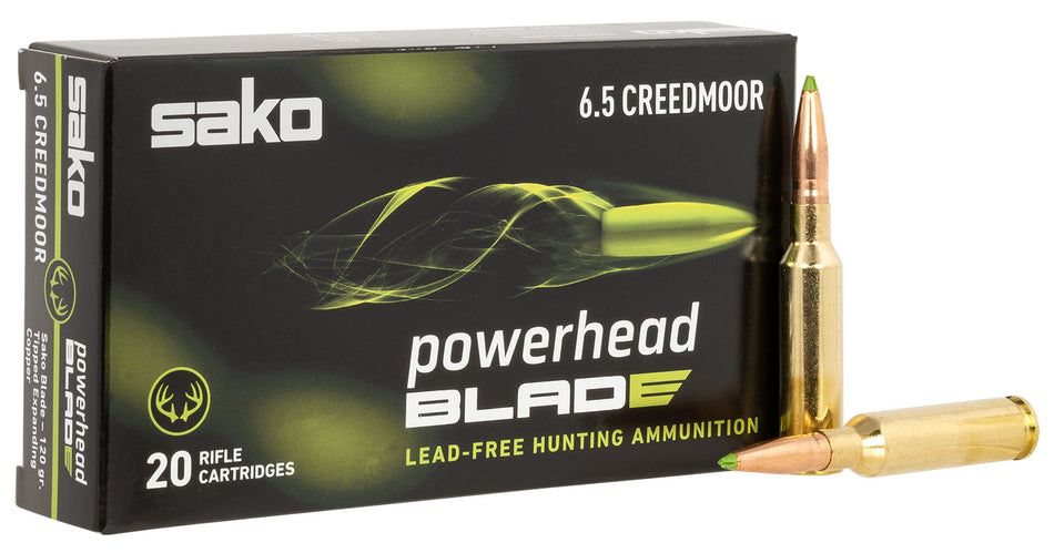 Sako JASPHB65CM120Bá PowerHead Blade Tipped Expanding Copper 120 Grain 6.5mm Creedmoor