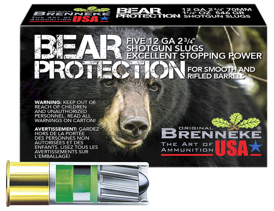 Brenneke Bear Protection 12 Gauge 2.75 in 1-1/4 oz Slug