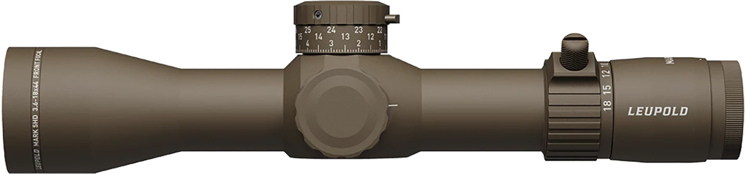 Leupold 185068 Mark 5HD Flat Dark Earth 3.6-18x44mm, 35mm Tube, FFP PR2 MIL Reticle