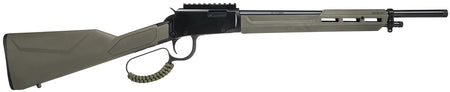 Rossi RL22161STOD Rio Bravo Tactical 22 LR 10+1 16.50" Polished Black Oxide Steel Threaded Barrel, Picatinny Rail Matte Black Aluminum Receiver, Fixed OD Green Synthetic Stock