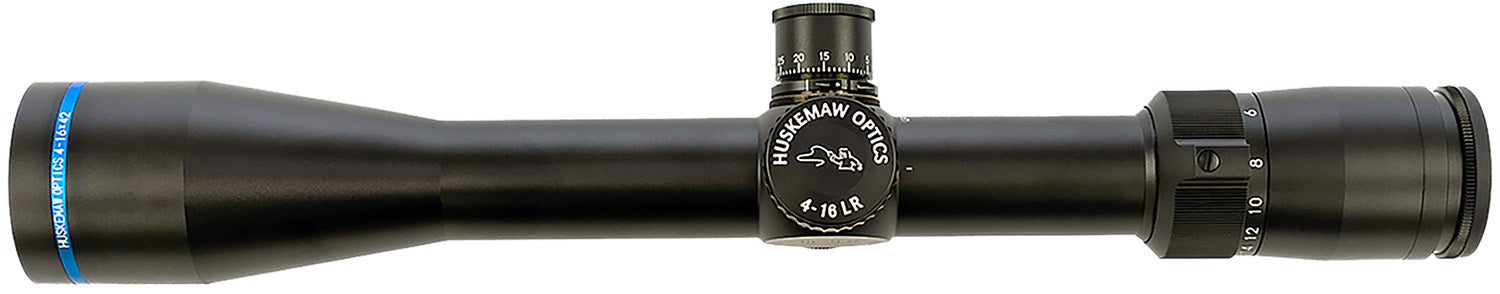 Huskemaw Optics 10416BD Blue Diamond Black 4-16x42mm 30mm Tube, HuntSmart Reticle
