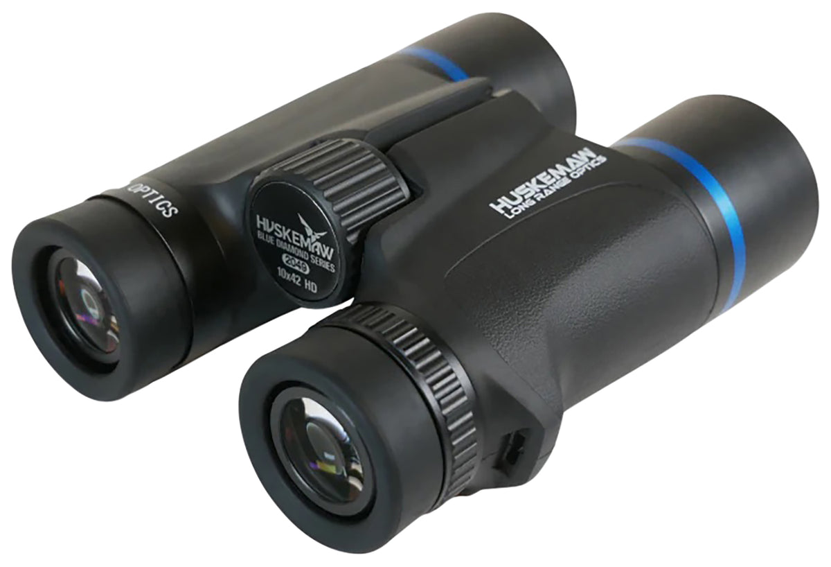 Huskemaw Optics 10BINO Blue Diamond 10x42mm, Black Aluminum/Stainless Steel