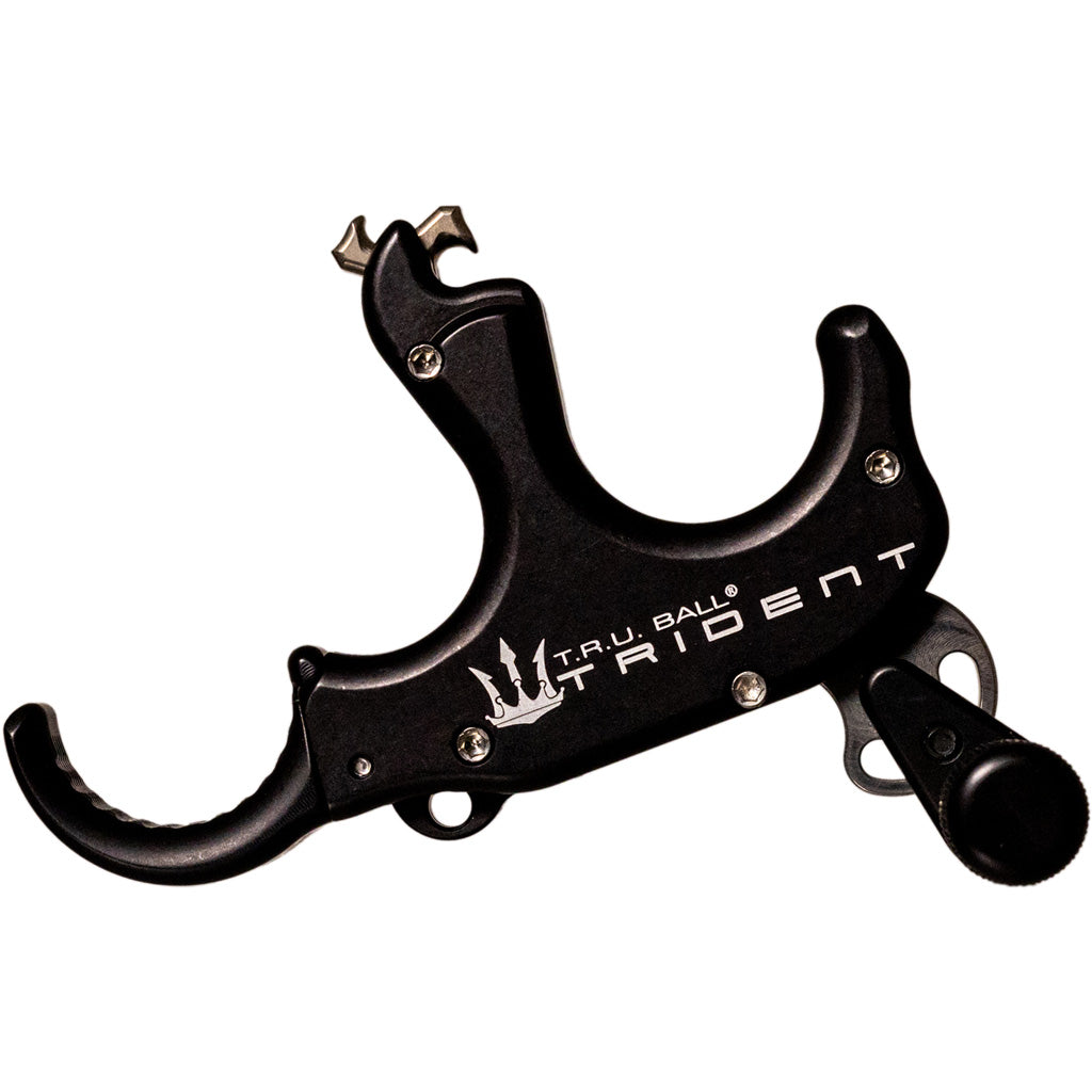 Tru Ball TruTrident Flex Release 3 Finger Adjustable Aluminum Black Large