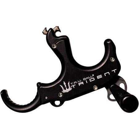 Tru Ball TruTrident Flex Release 3 Finger Adjustable Aluminum Black Large