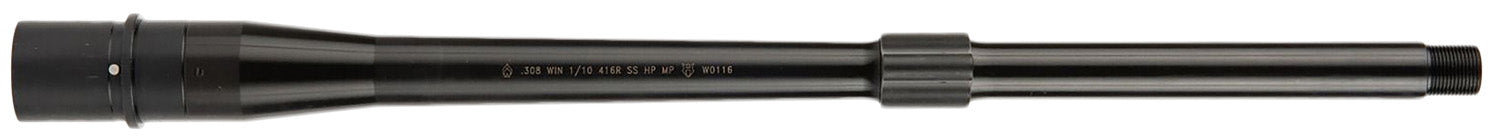 Ballistic Advantage BABL308019PQ Premium Series 308 Win 16" Threaded Hanson Profile, Midlength with Low Pro Gas Block, Black QPQ 4150 Chrome Moly Vanadium Steel, Fits AR-10
