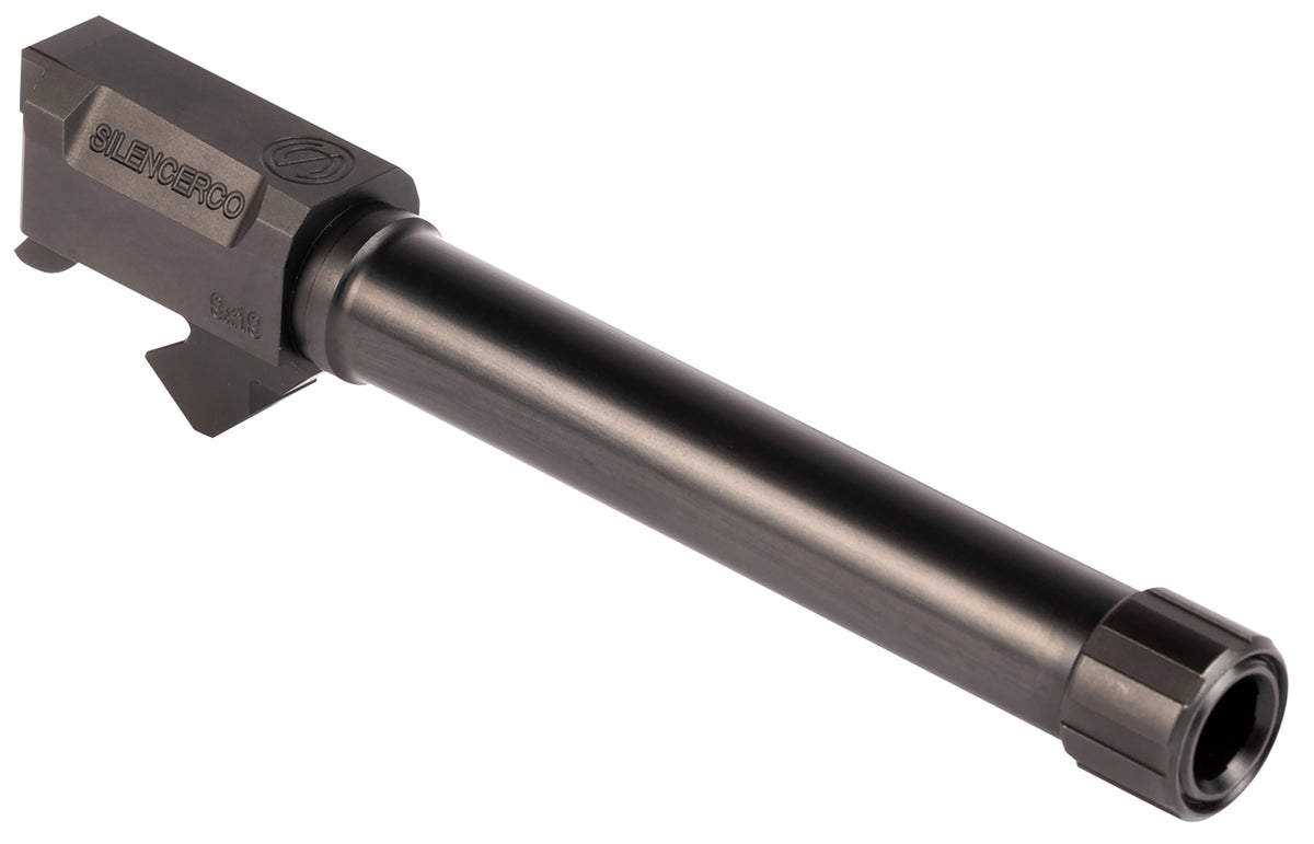 SilencerCo AC859 Threaded Barrel 5" 9mm Luger, Black Nitride Stainless Steel, Fits Sig P226